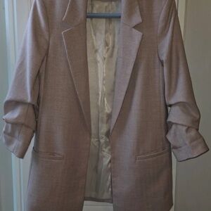 H&M Light Tan Blazer Jacket